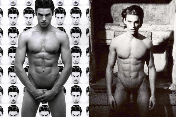 male model Baptiste Giabiconi nude naked penis