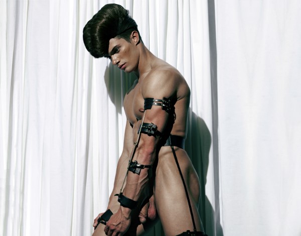 male model Seth Kuhlmann full-frontal nude penis by Steven Klein for Homme+