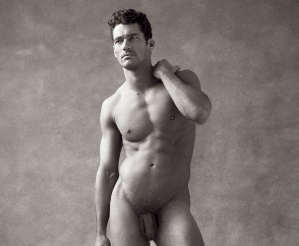 male model David Gandy book penis nude naked full frontal
