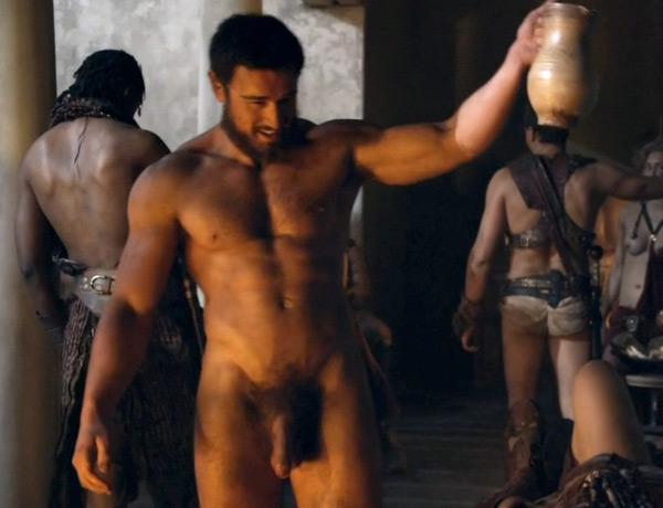 spartacus Totus actor James Wells nude full-frontal
