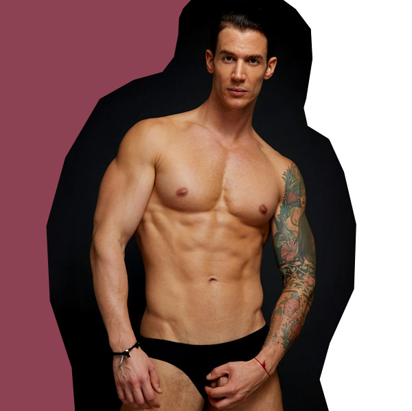 Male underwear model Vasa Nestorovic aka Demian Holt by UnderGear