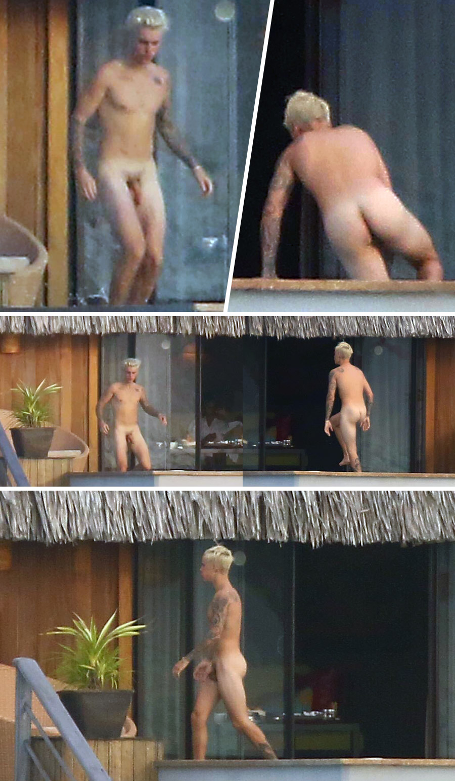 Celebrities caught nude