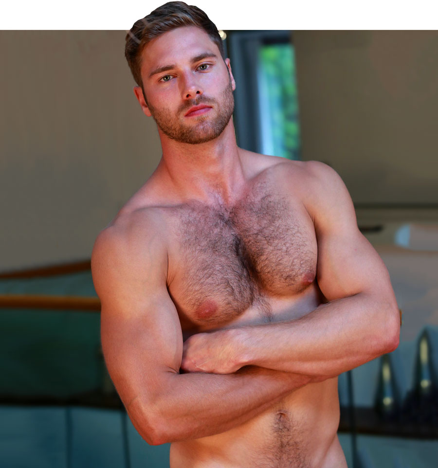 sexy hairy muscle hunk Tom Lawson From EnglishLads